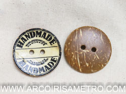 Coconut button - handmade