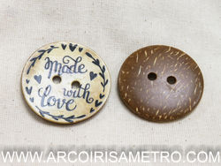 Coconut button - Made with love
