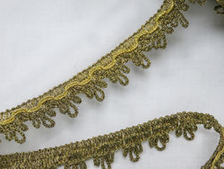 Golden ribbon with fringe
