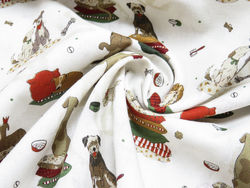 Popeline - Cães e almofadas