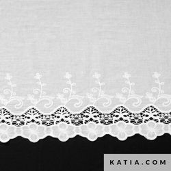 Katia - cototn fabric with emrboidery