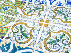 Tecido anti-mancha - Azulejos 
