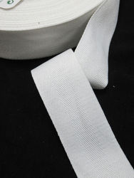 35mm cotton strap - white