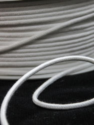 Thin cotton cord - white