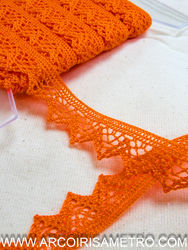 Cotton lace - Orange
