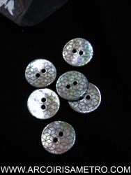 Printed mother of pearl button - 7mm