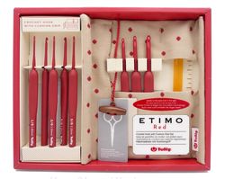 TULIP ETIMO CROCHET HOOK CASE - RED