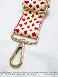 Cotton bag strap with buckles 