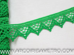 Cotton lace - green