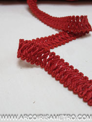 Red cotton fringe - red
