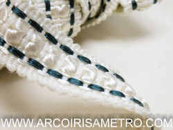 RENDA - PINCELINHOS - Pérola e verde