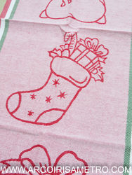 Kitchen cloth - Christmas - Bear, bag, sock and present 