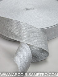 Metallic bag strap - Silver
