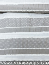 Stripes with lace - Grey