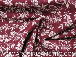 Vaiela - floral bordô