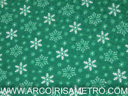 Christmas felt - Snow flakes - greenn