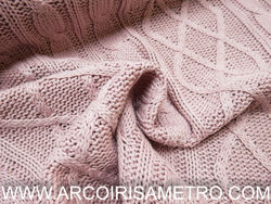 Tecido tricot - rosa velho