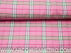 Flanel - Pink and green check