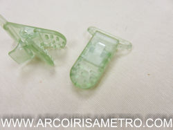 pacifier clasps - green