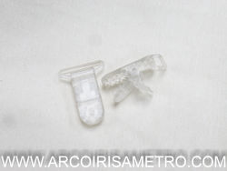 pacifier clasps - Clear 