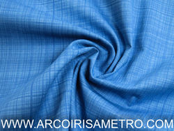 Linen texture print - blue
