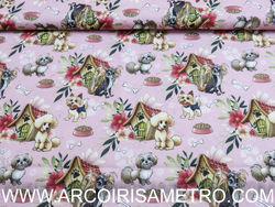 Poodles & yorkshires Fabric