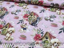 Poodles & yorkshires Fabric