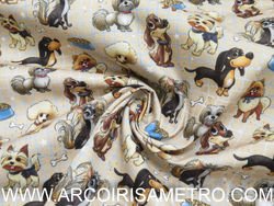 Poodles & Sausage dogs Fabric