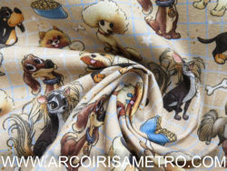 Poodles & Sausage dogs Fabric