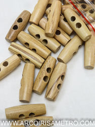 Botão de madeira - barril 