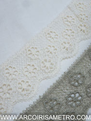 Guipur lace with flowers 