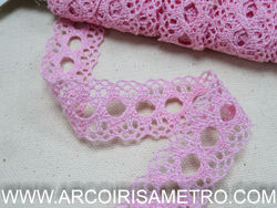 Renda passa-fita - Rosa