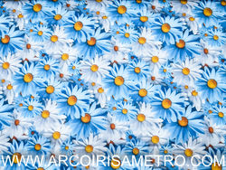 Tecido 3D - Margaridas