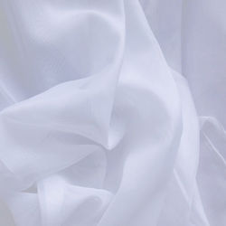 CURTAIN FABRIC  - WHITE VOILE