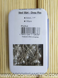 STEEL SHIRT - DRESS PIN  IN TIN