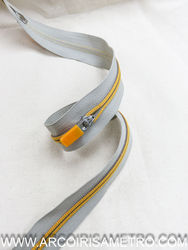 Bi-color zipper - Beige and yellow