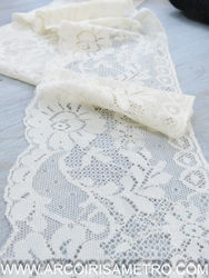 RENDA ELASTICA LENGERIE PEGGY TULLE - BEGE