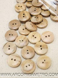 BOTAO DE MADEIRA - 15MM