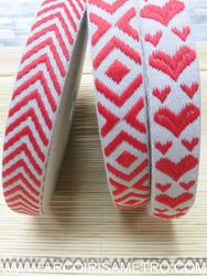 FITA JACQUARD - REDWORK