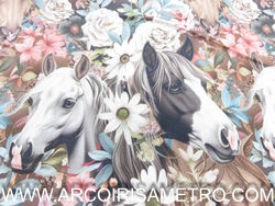 TECIDO DIGITAL  3D - CAVALOS