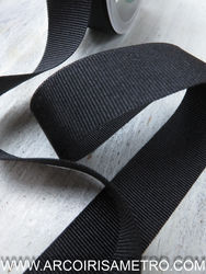 GROSGRAIN RIBBON - 25MM - BLACK