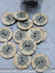 BOTAO COM NOVELO  - 26MM