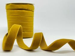 MUSTARDE YELLOW Velvet Ribbon 16 mm wide