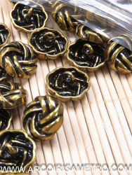 BOTÃO METÁLICO DE PÉ 24MM - NÓ