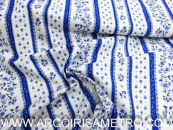 TECIDO  ESTAMPA  FRENCH  PROVENCE - RISCAS
