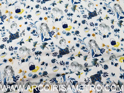 Katia -Printed poplin - Kintsugi Woman 2001