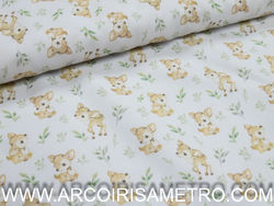 Fustão estampado - veado