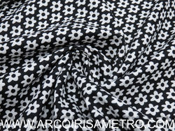 Gotas - Flores fundo preto