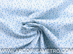 TECIDO FRIDAY - FLORINHAS AZUIS