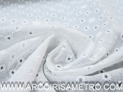 White eyelet embroidery 